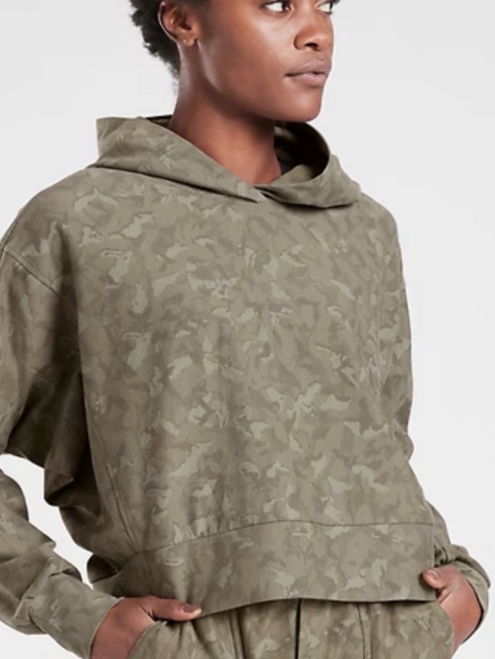 Athleta Women’s Camouflage Hooded Pull-Over - Size M